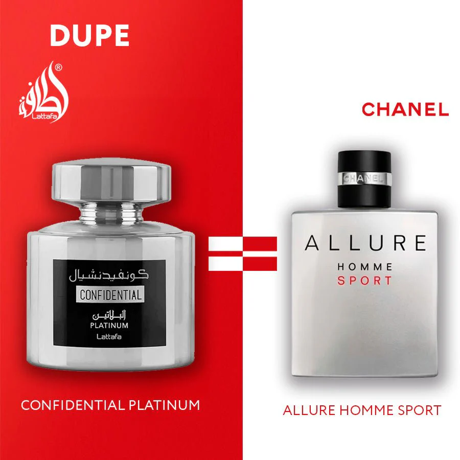 Lattafa Confidential Platinum Men 100ml EDP